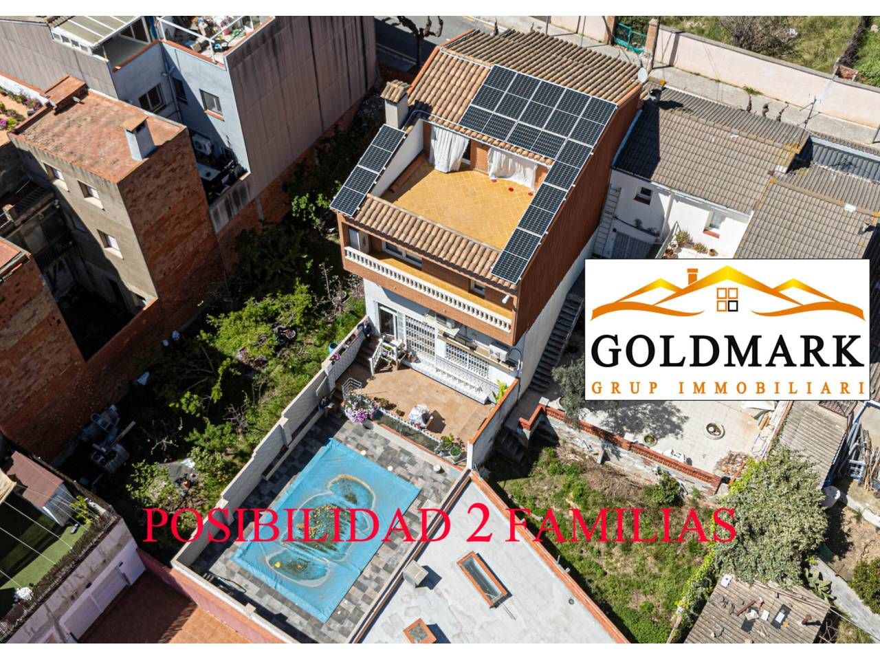 Exterior view of Single-family semi-detached for sale in Rubí  with Air Conditioner, Heating and Terrace