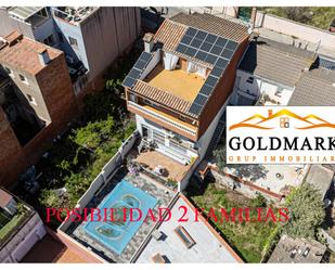 Exterior view of Single-family semi-detached for sale in Rubí  with Air Conditioner, Heating and Terrace