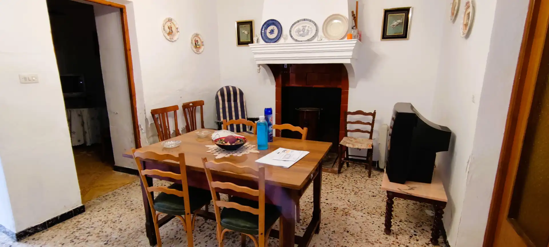 Menjador de Casa adosada en venda en Aledo amb Terrassa, Traster i Moblat