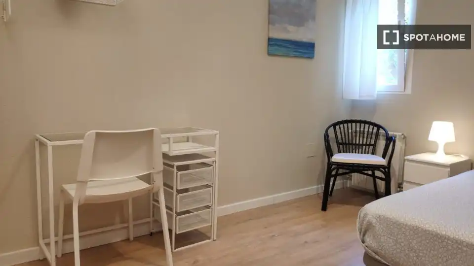 Habitación de Piso de alquiler en Madrid con Aire acondicionado, Calefacción y Amueblado