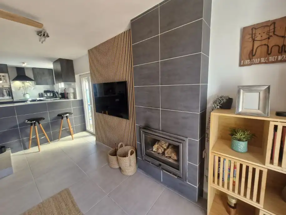 Sala de estar de Casa o chalet en venta en Mijas con Aire acondicionado, Jardín privado y Terraza