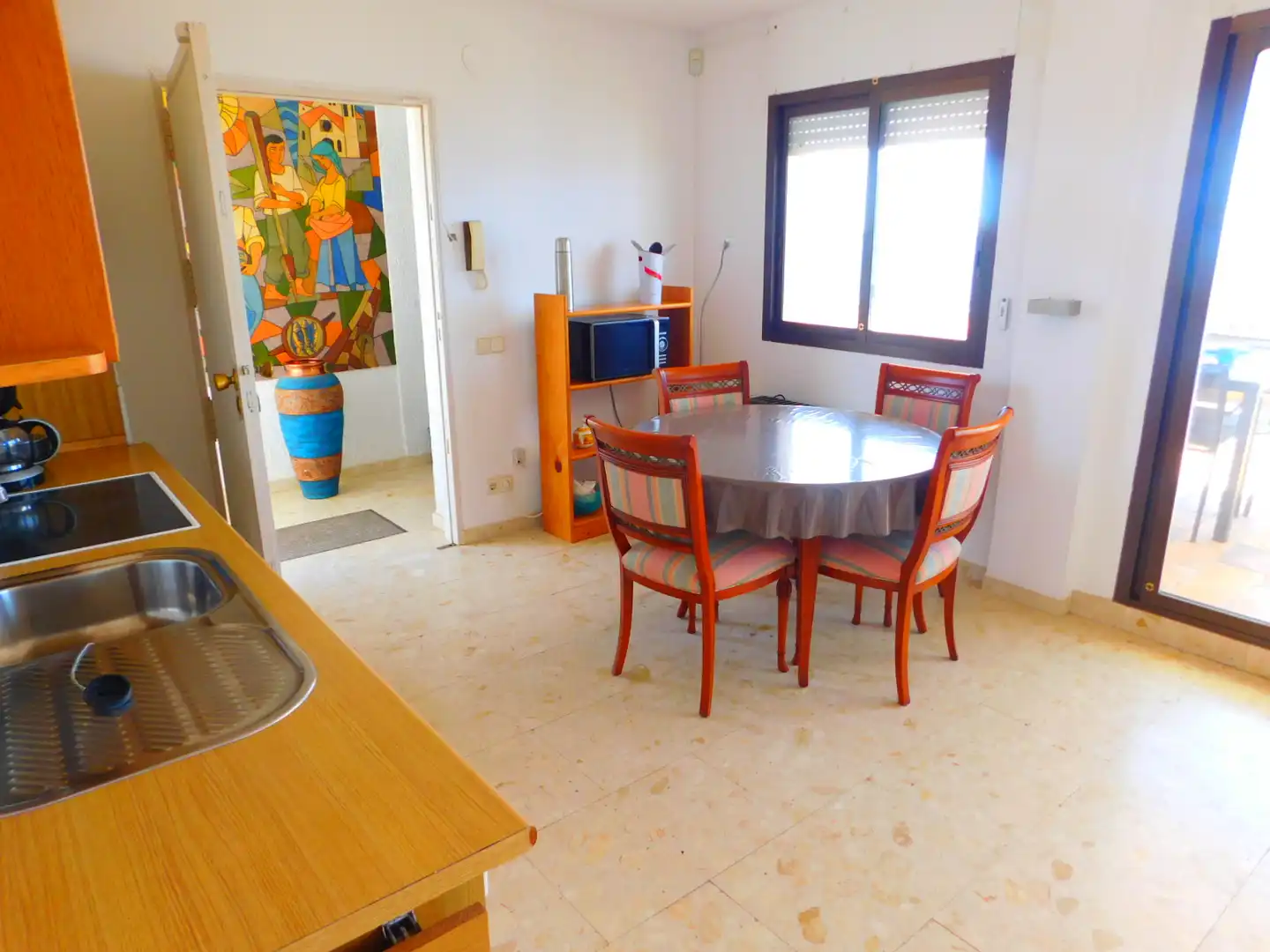Dining room of Attic for sale in Roses  with Air Conditioner, Heating and Terrace