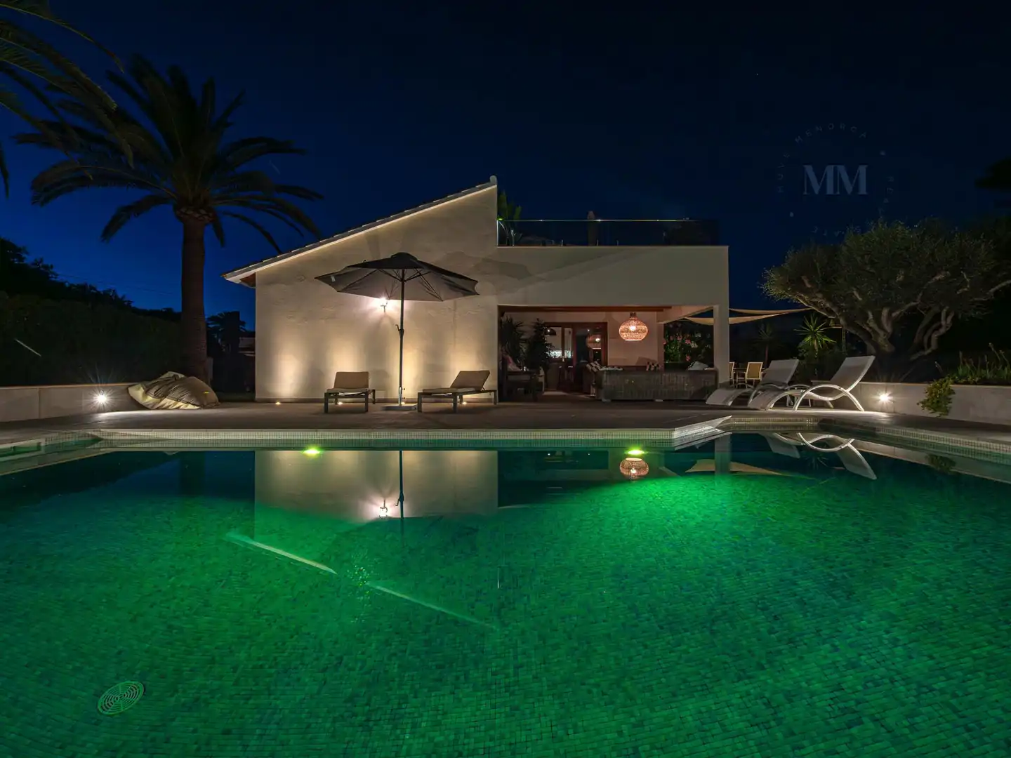 Swimming pool of Houses for sale in Es Castell  with Air Conditioner, Private garden and Terrace