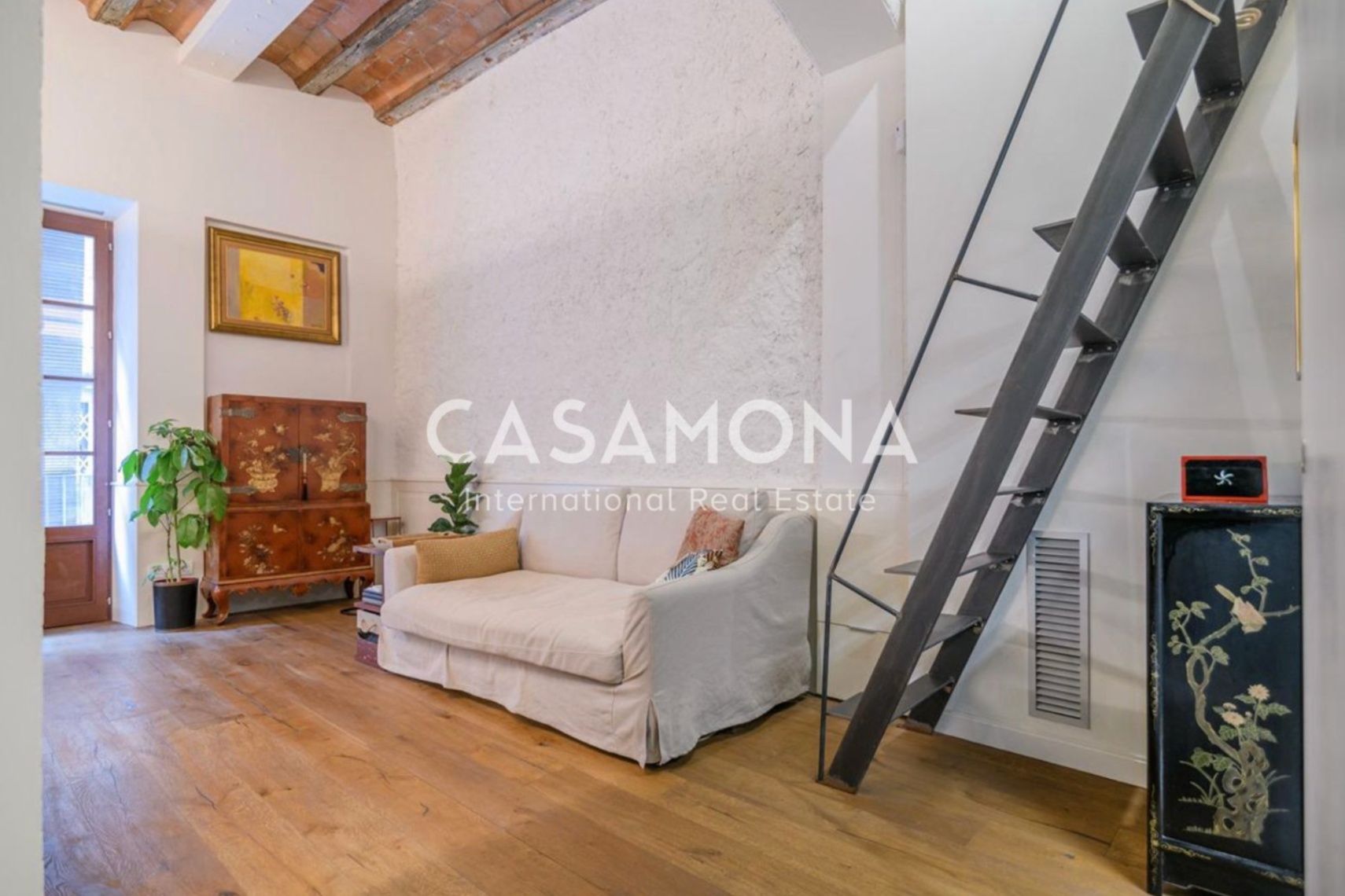 Living room of Duplex to rent in  Barcelona Capital  with Terrace and Furnished