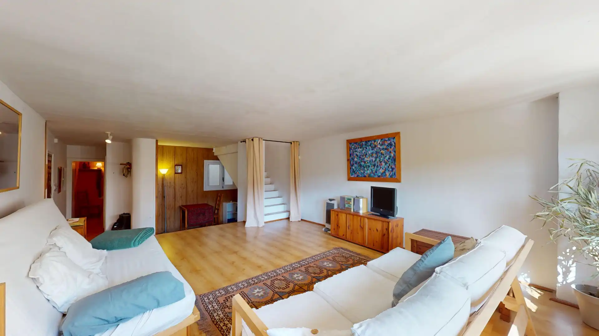 Sala d'estar de Àtic en venda en La Febró amb Calefacció, Terrassa i Forn