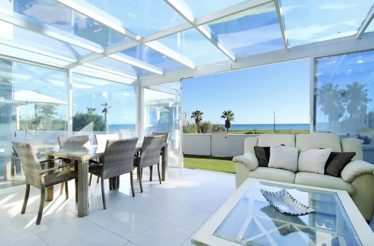 Terraza de Casa o chalet en venta en Estepona con Aire acondicionado, Jardín privado y Terraza