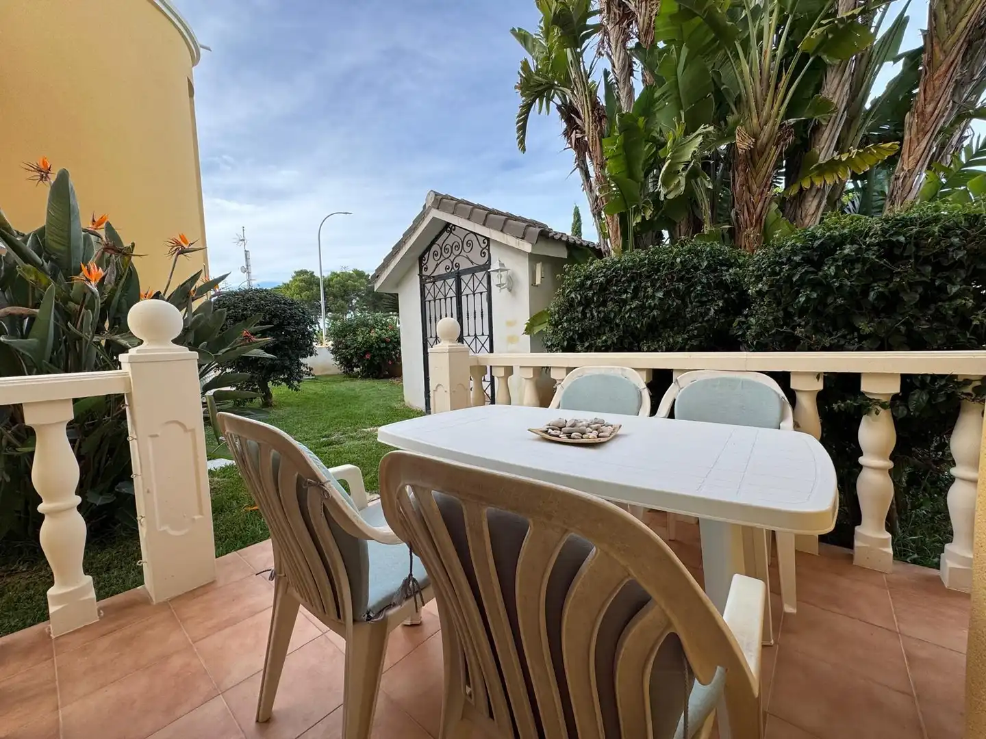Terraza de Casa adosada en venta en Dénia con Aire acondicionado, Calefacción y Jardín privado
