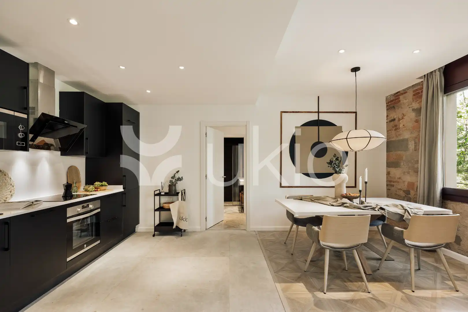 Kitchen of Apartments for rent in Barcelona  with Air Conditioner, Heating and Furnished