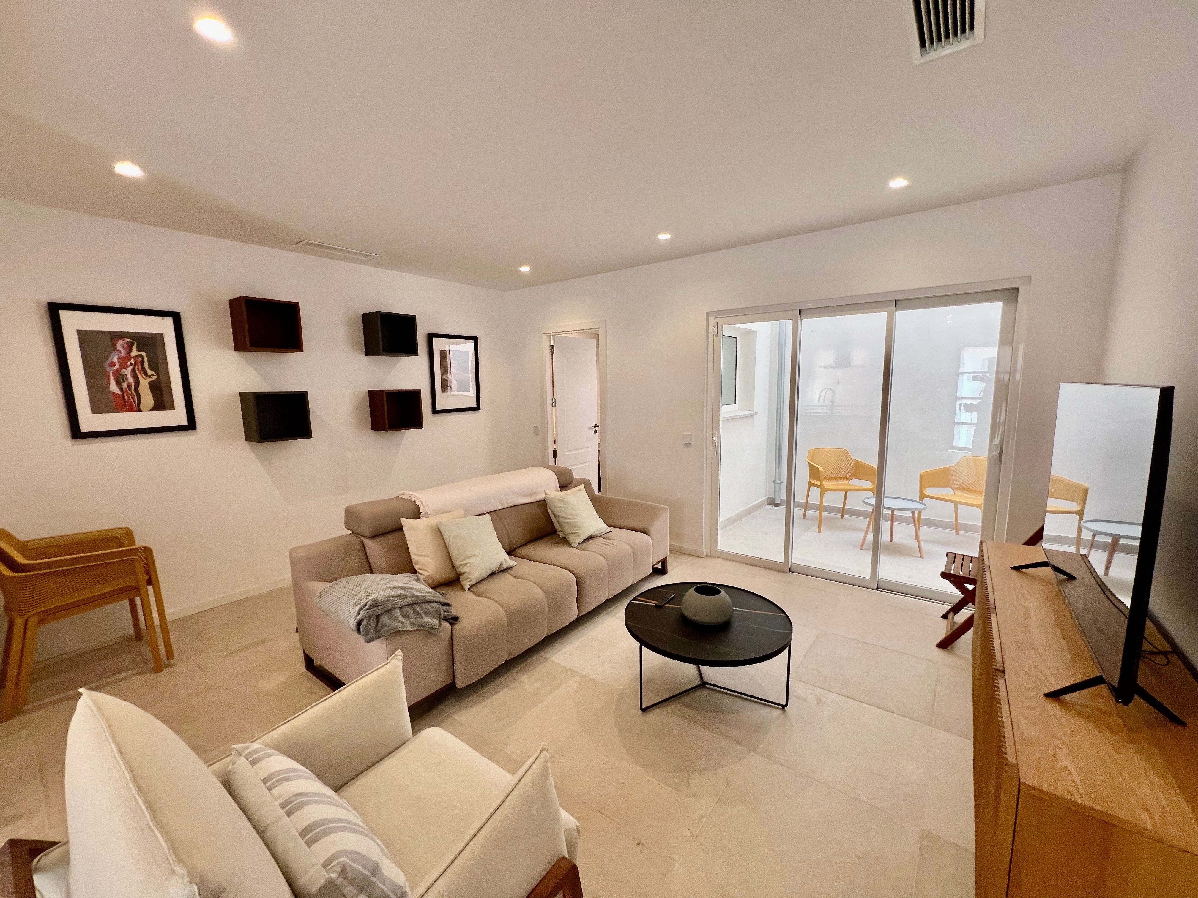Living room of Single-family semi-detached to rent in Andratx  with Air Conditioner, Heating and Terrace