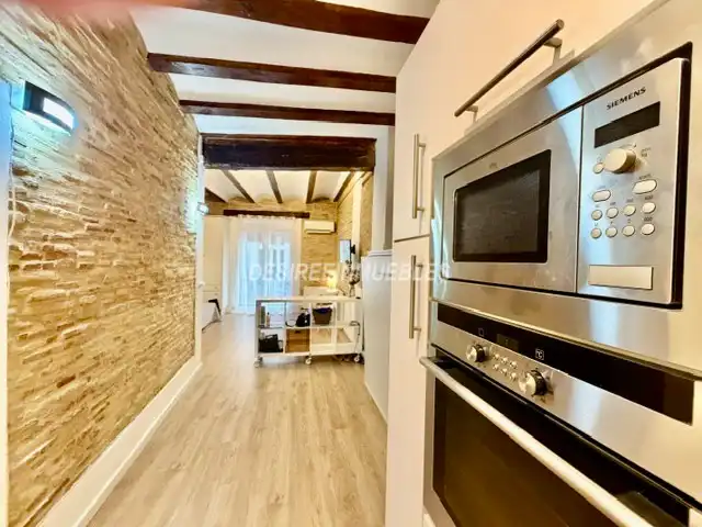 Cocina de Piso de alquiler en Valencia con Aire acondicionado, Calefacción y Parquet