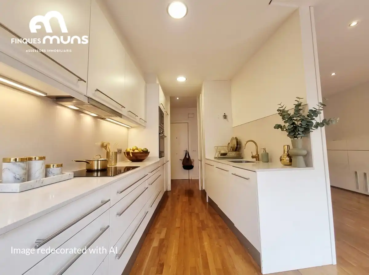 Cocina de Piso en venta en Girona con Aire acondicionado, Calefacción y Jardín privado