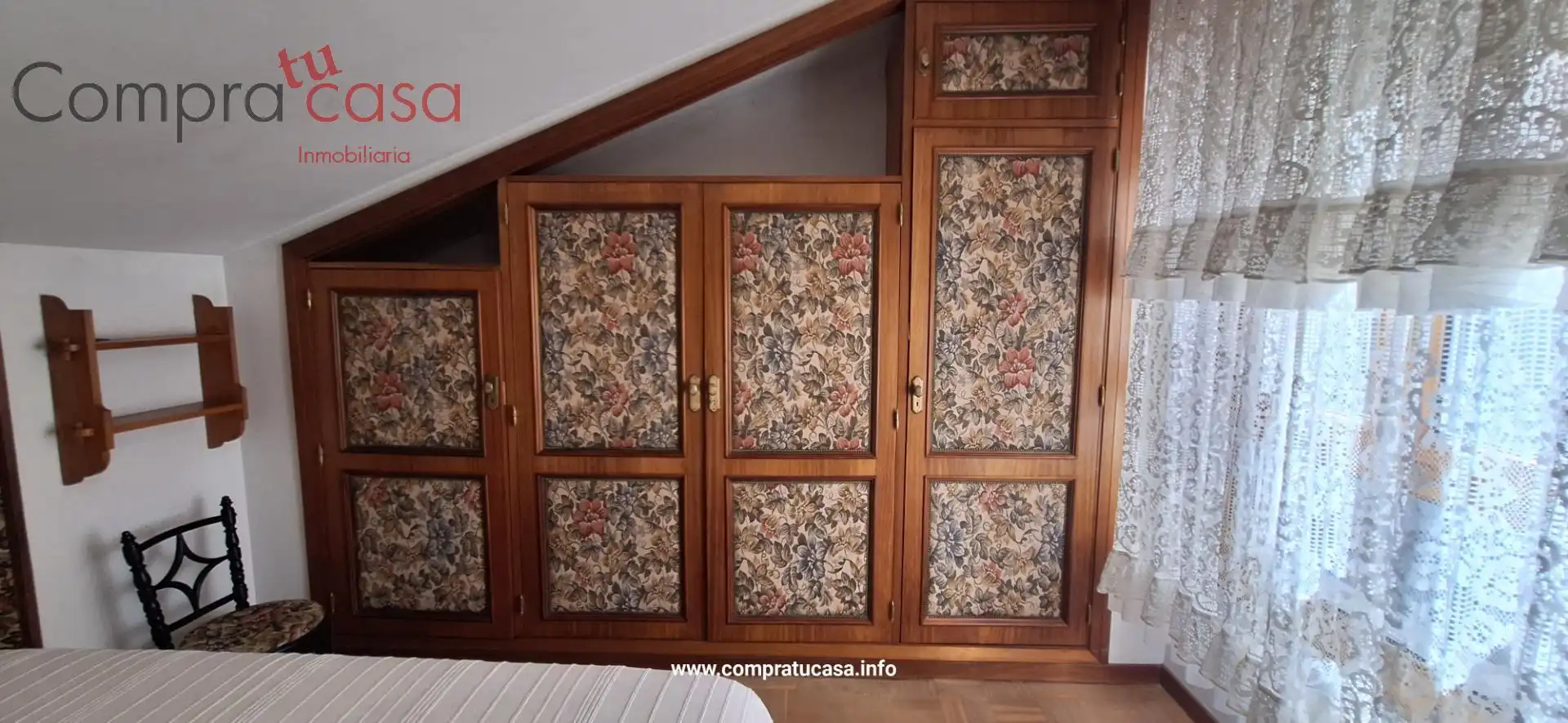 Bedroom of Attic for sale in Segovia  with Heating, Parquet flooring and Terrace