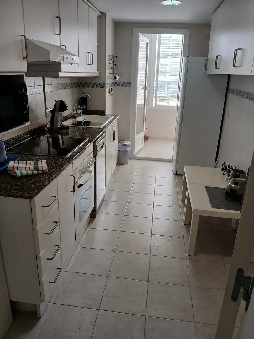 Cuina de Apartament en venda en Calpe / Calp amb Aire condicionat, Balcó i Piscina comunitària