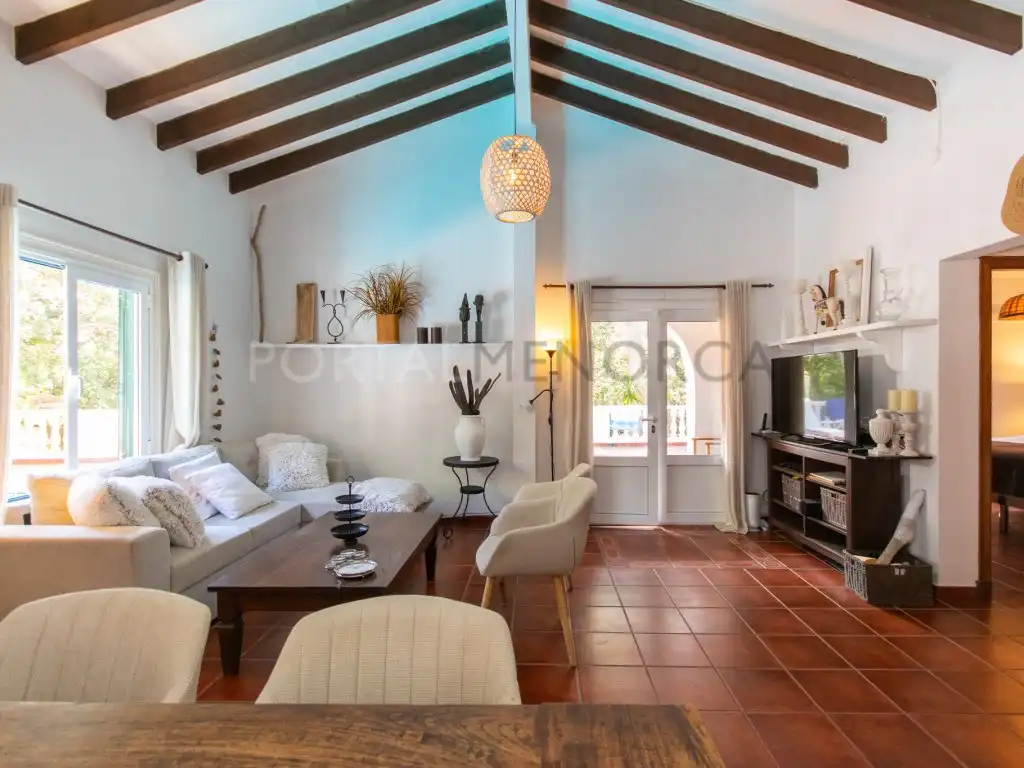 Sala d'estar de Casa o xalet en venda en Es Mercadal amb Aire condicionat i Piscina