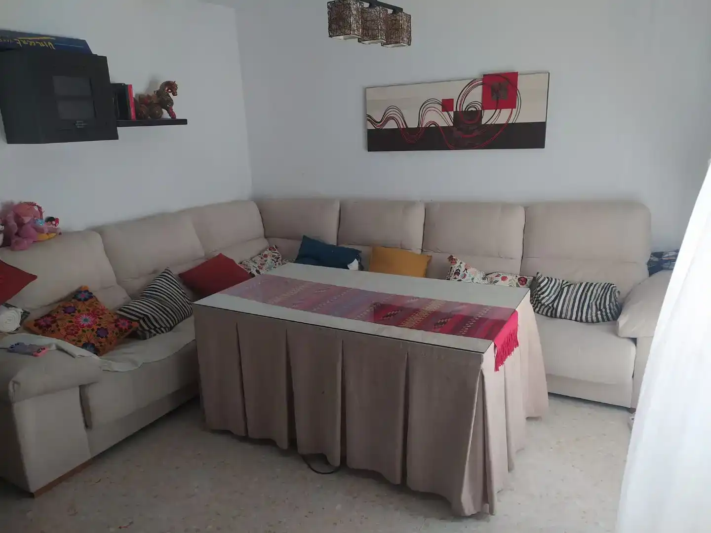 Sala d'estar de Pis de lloguer en Antequera amb Aire condicionat, Moblat i Forn
