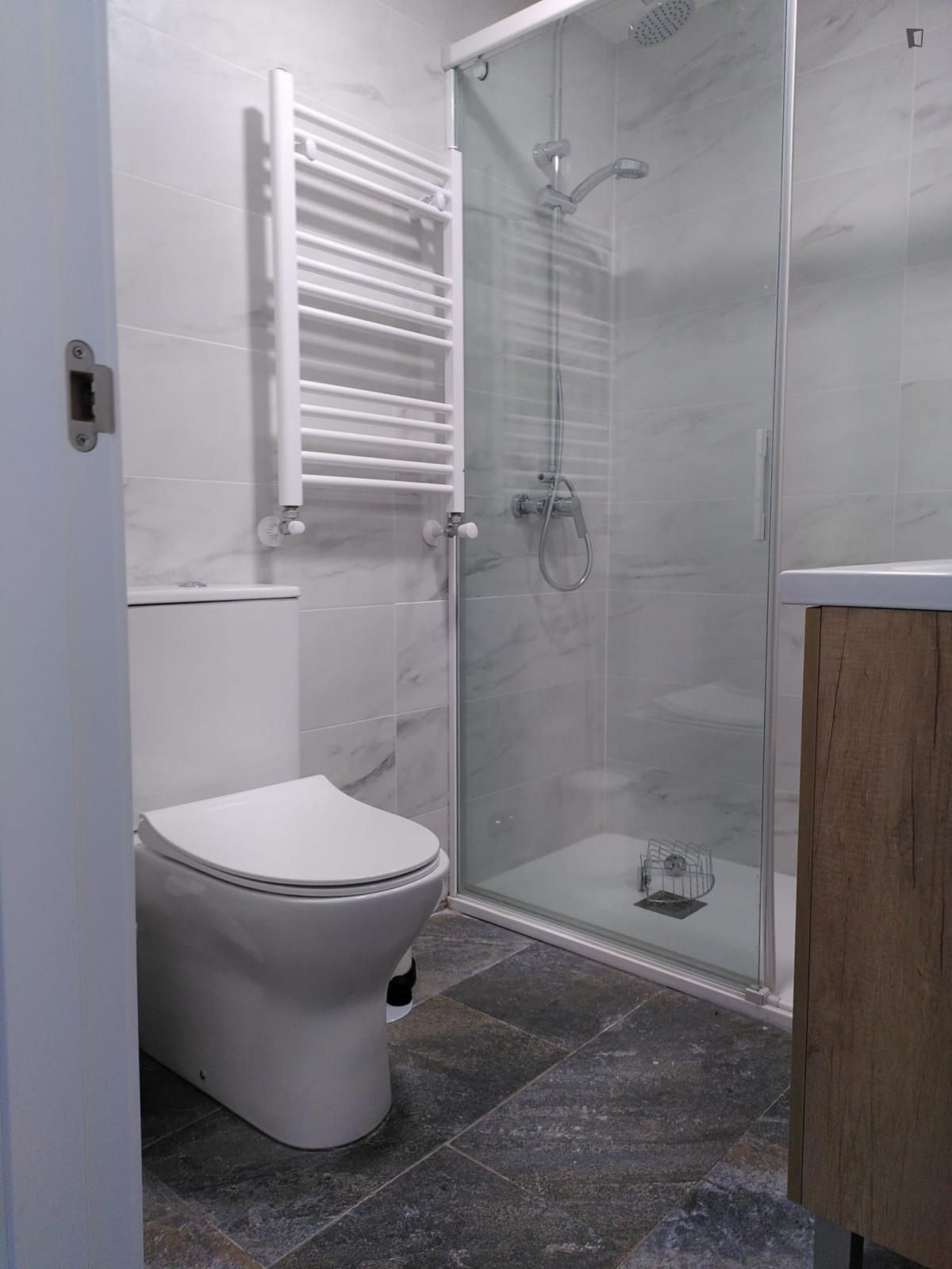 Bathroom of Apartment to rent in  Madrid Capital  with Furnished, Oven and Washing machine