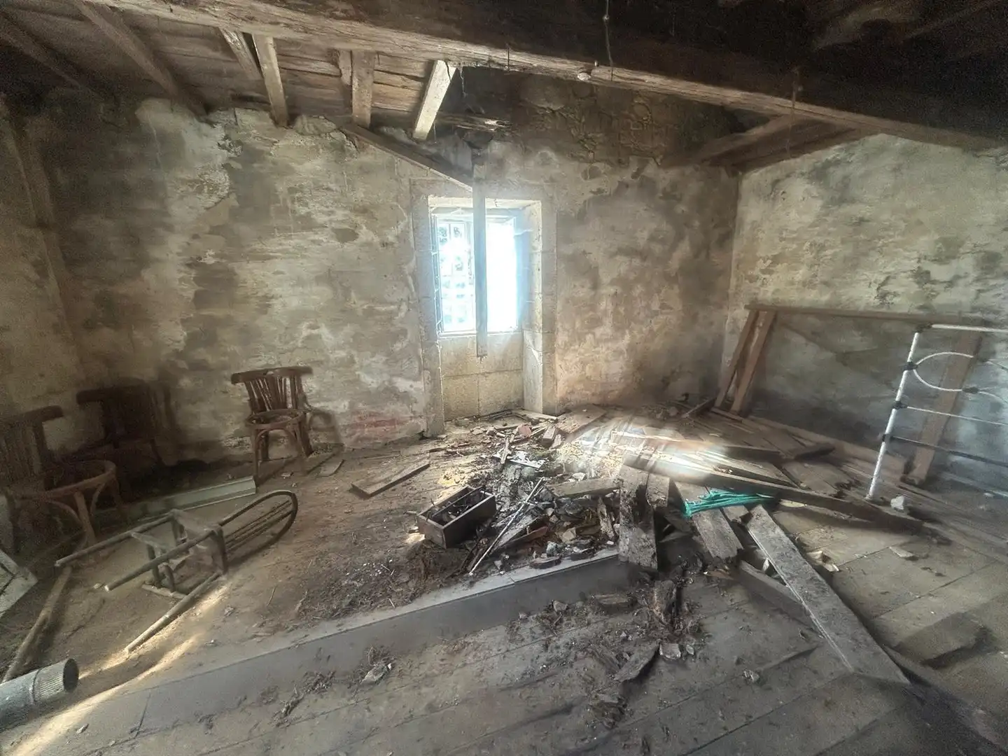 Sala d'estar de Finca rústica en venda en Boiro, A Coruña