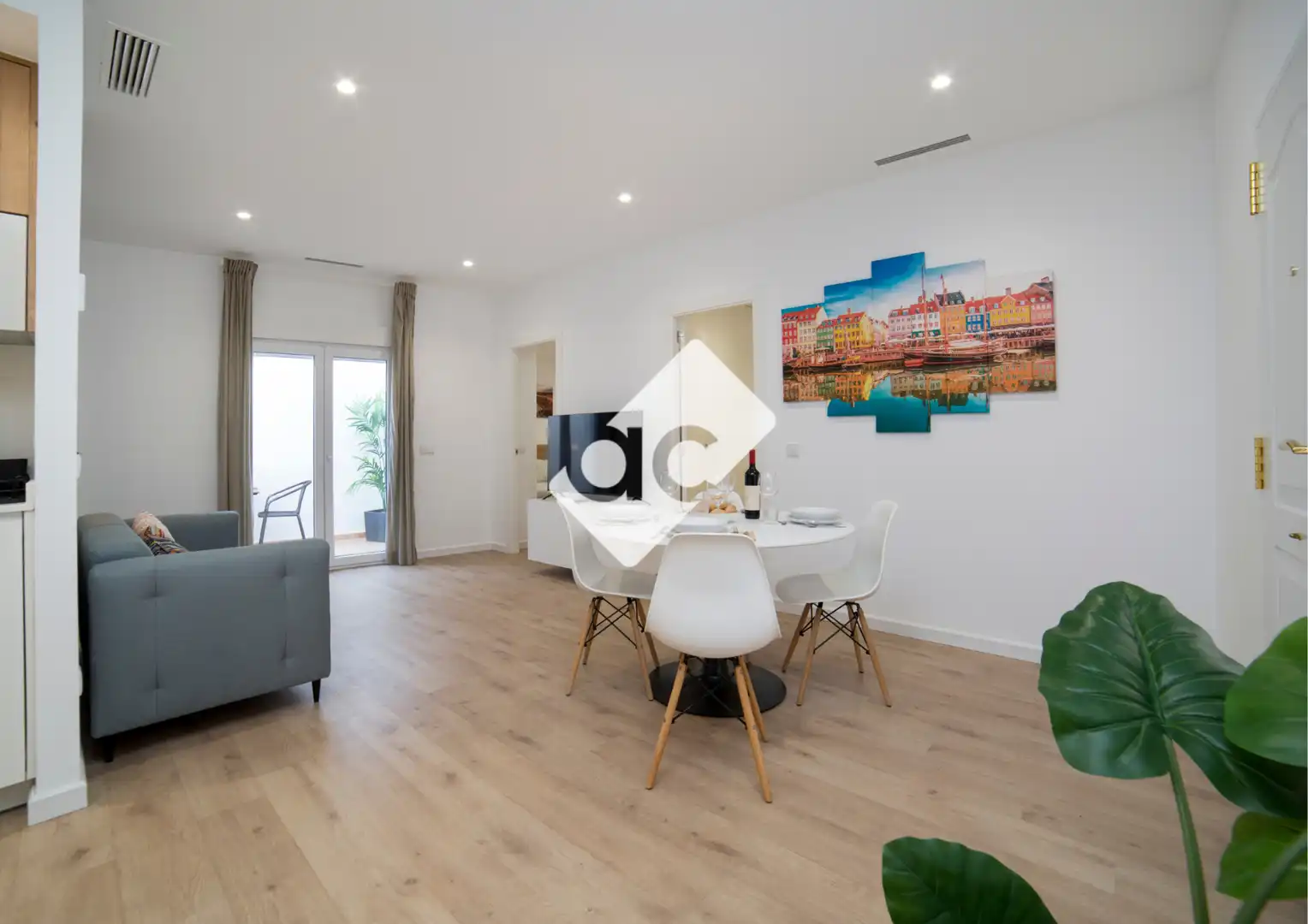 Living room of Flat for rent in Valencia  with Air Conditioner, Heating and Terrace