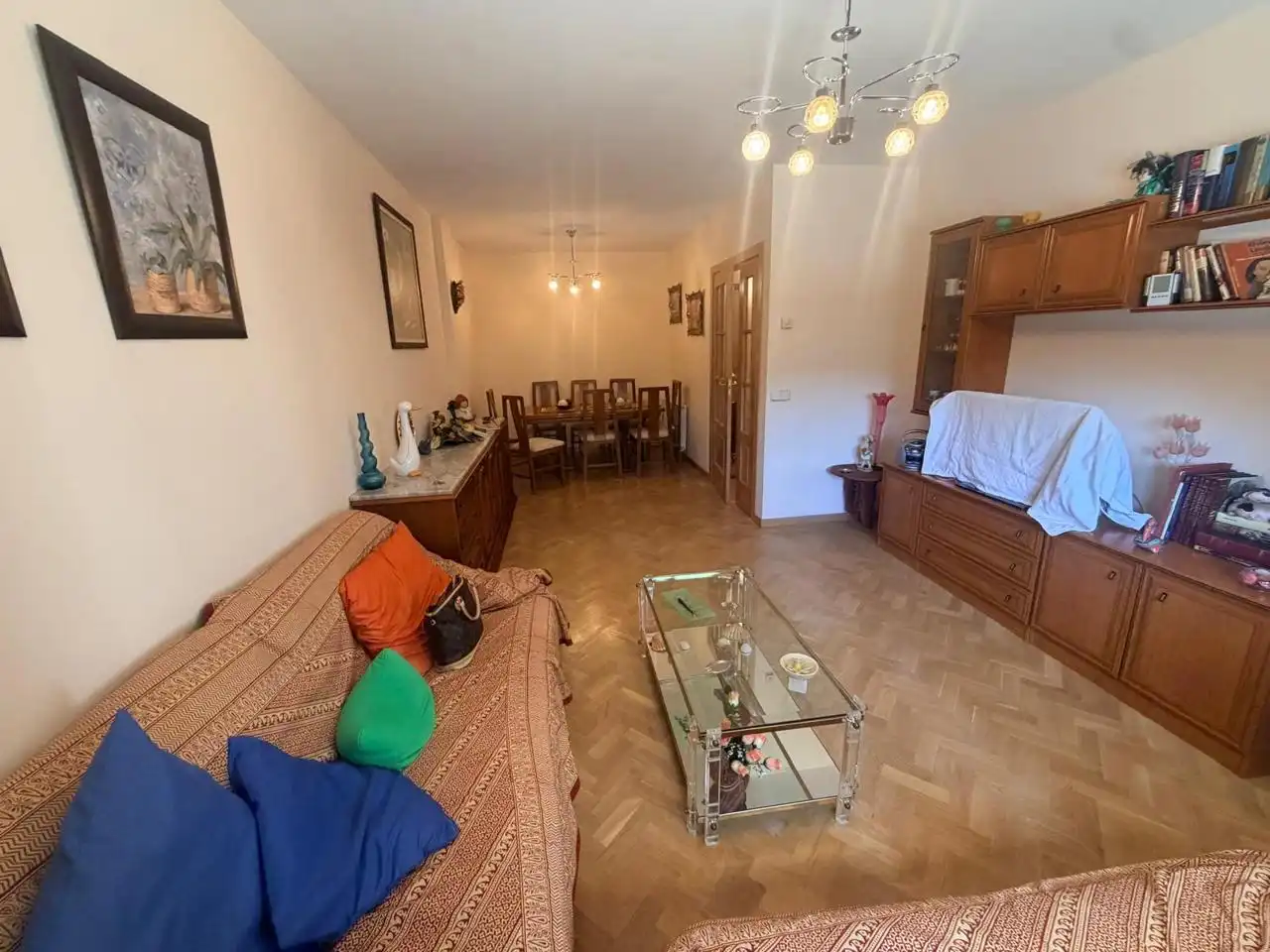 Living room of Ground floor for sale in Tarancón  with Heating, Parquet flooring and Storage room