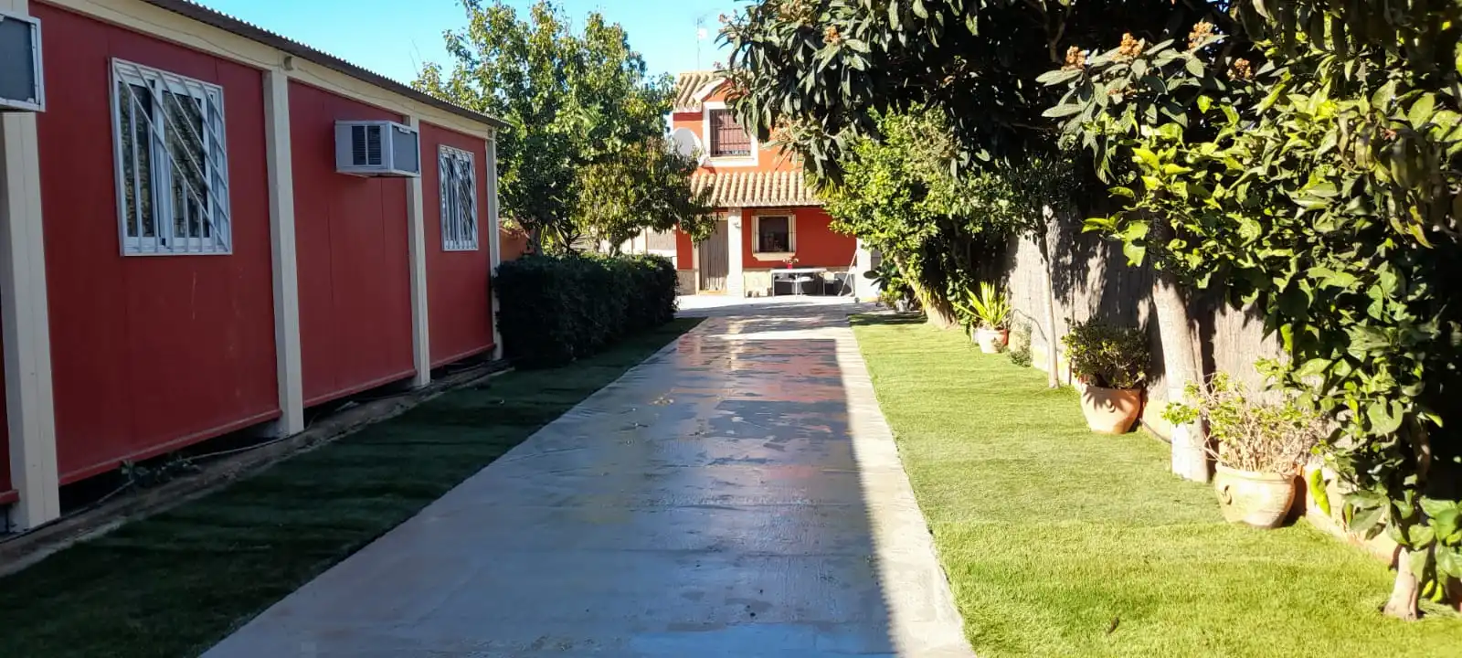 Jardín de Casa o chalet de alquiler en Chipiona con Aire acondicionado, Calefacción y Piscina
