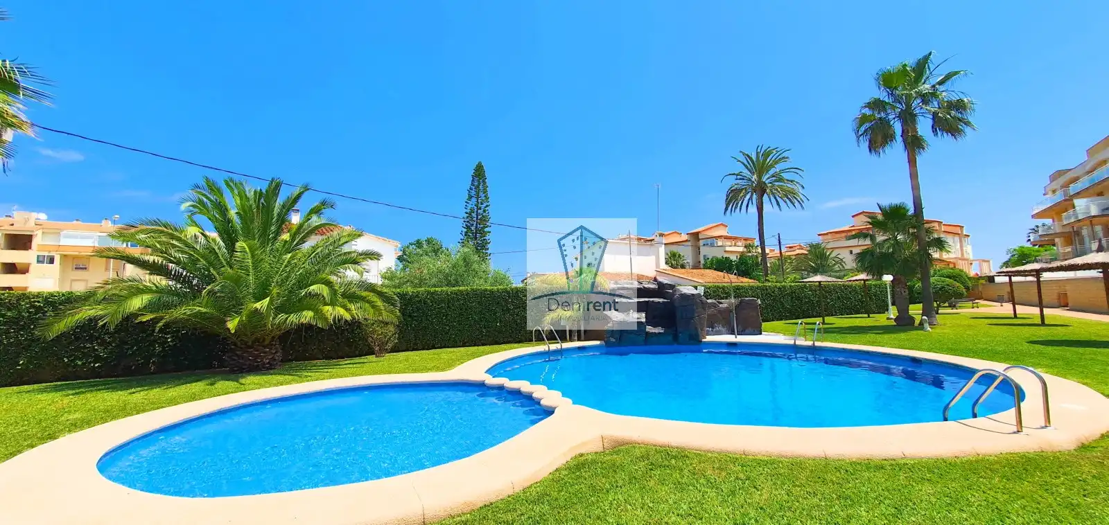 Schwimmbecken von Wohnungen zur Miete in Dénia mit Klimaanlage, Heizung und Terrasse