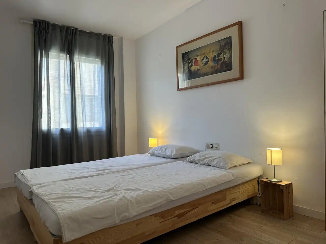 Bedroom of Flat for rent in Terrassa  with Air Conditioner, Heating and Terrace