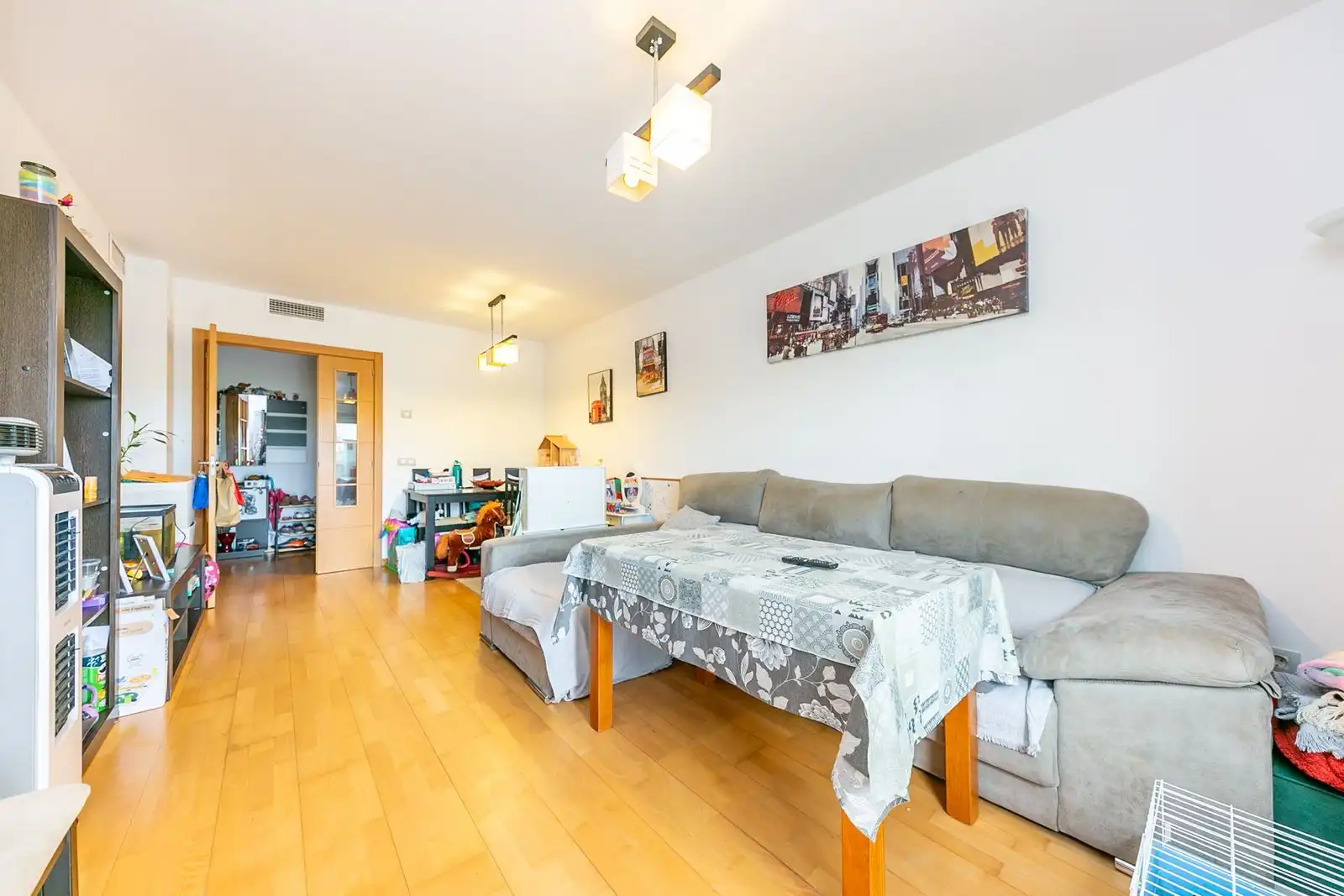Wohnzimmer von Wohnungen zum Verkauf in Pulianas mit Klimaanlage, Terrasse und Möbliert