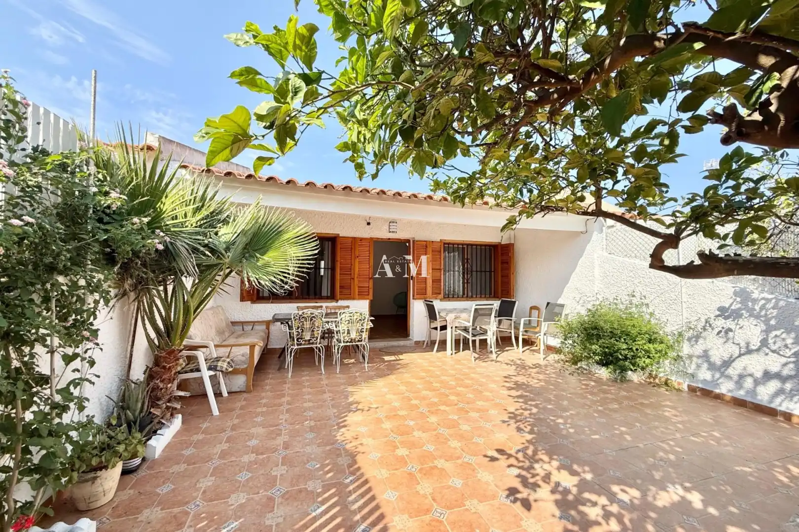 Garden of Houses for rent in San Javier  with Air Conditioner, Heating and Private garden