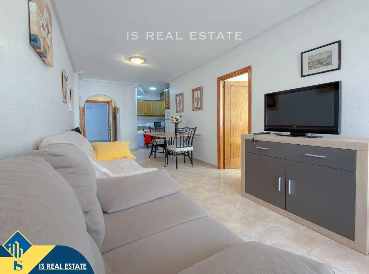 Sala de estar de Apartamento en venta en Torrevieja con Aire acondicionado, Calefacción y Terraza
