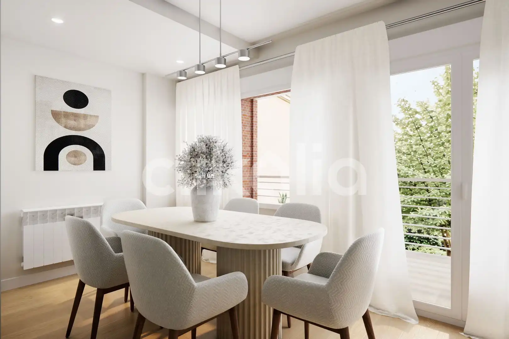 Dining room of Flat for sale in Madrid  with Air Conditioner, Heating and Terrace