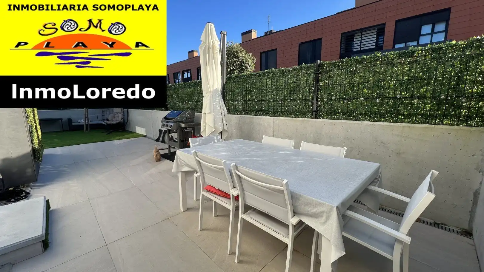 Terrasse von Wohnung zum Verkauf in Ribamontán al Mar mit Heizung, Privatgarten und Abstellraum