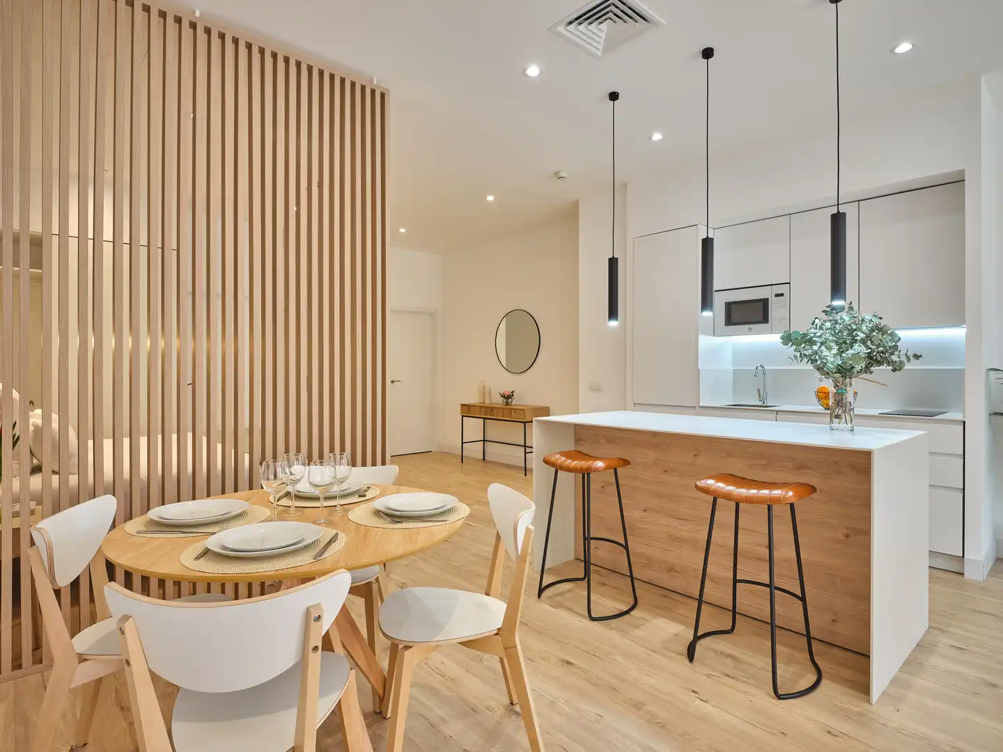 Kitchen of Apartments for rent in Madrid  with Air Conditioner, Parquet flooring and Furnished