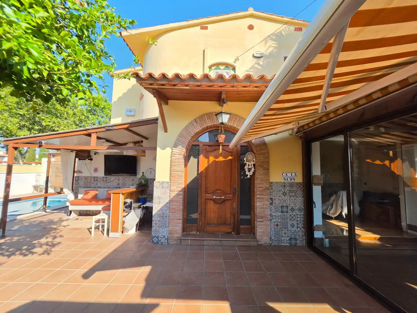 Terraza de Casa adosada en venta en Sant Pere de Ribes con Aire acondicionado, Calefacción y Piscina