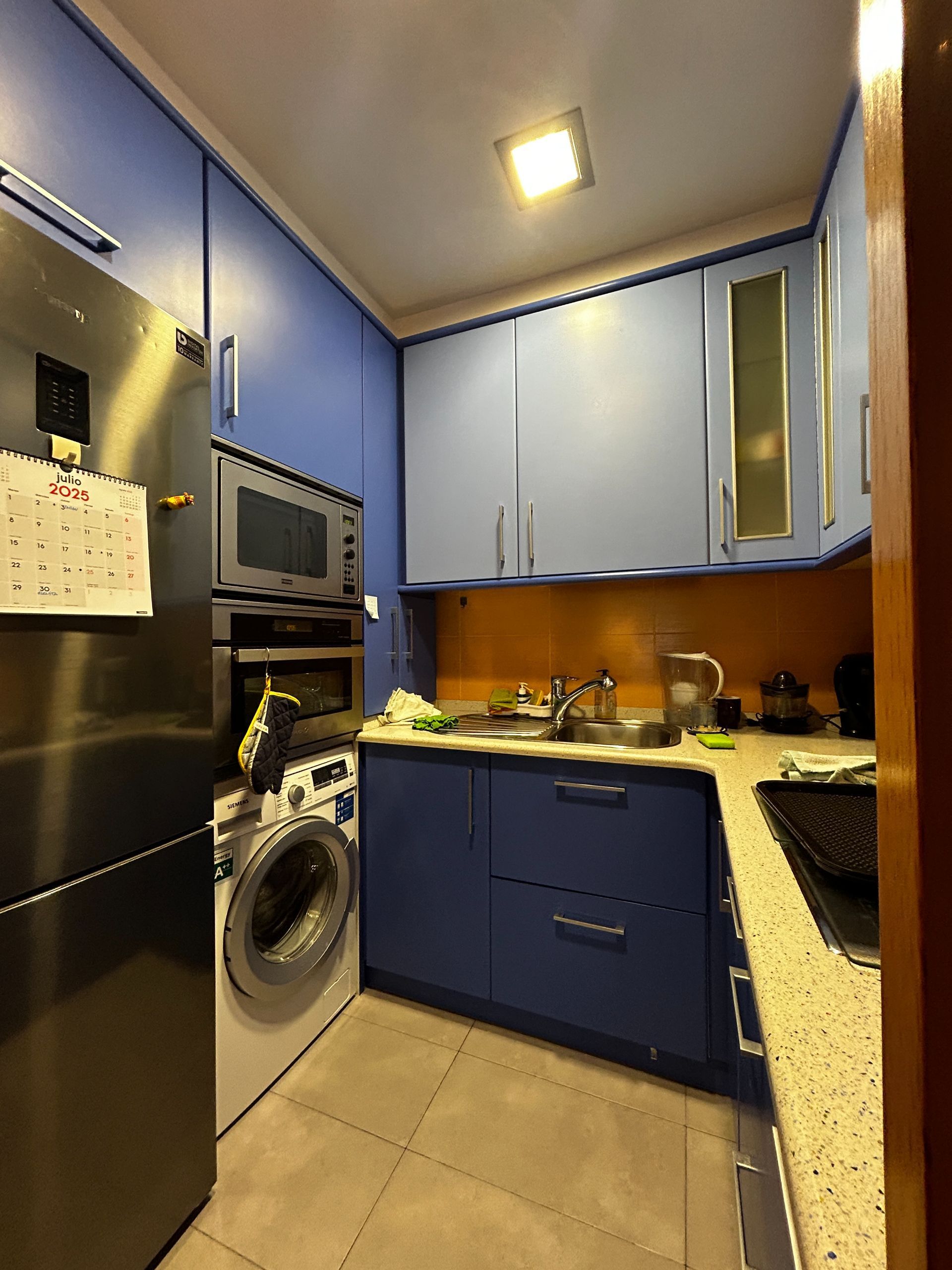 Cuina de Apartament de lloguer en Zarautz amb Aire condicionat