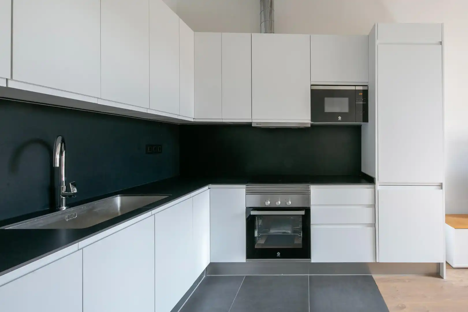 Küche von Wohnung zur Miete in Barcelona mit Klimaanlage, Heizung und Parkett