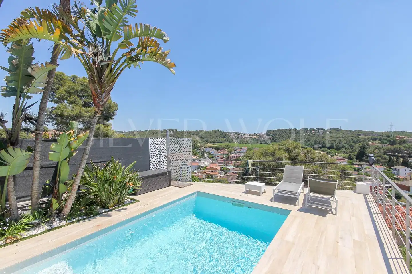 Piscina de Casa o xalet en venda en Cubelles amb Aire condicionat, Calefacció i Jardí privat