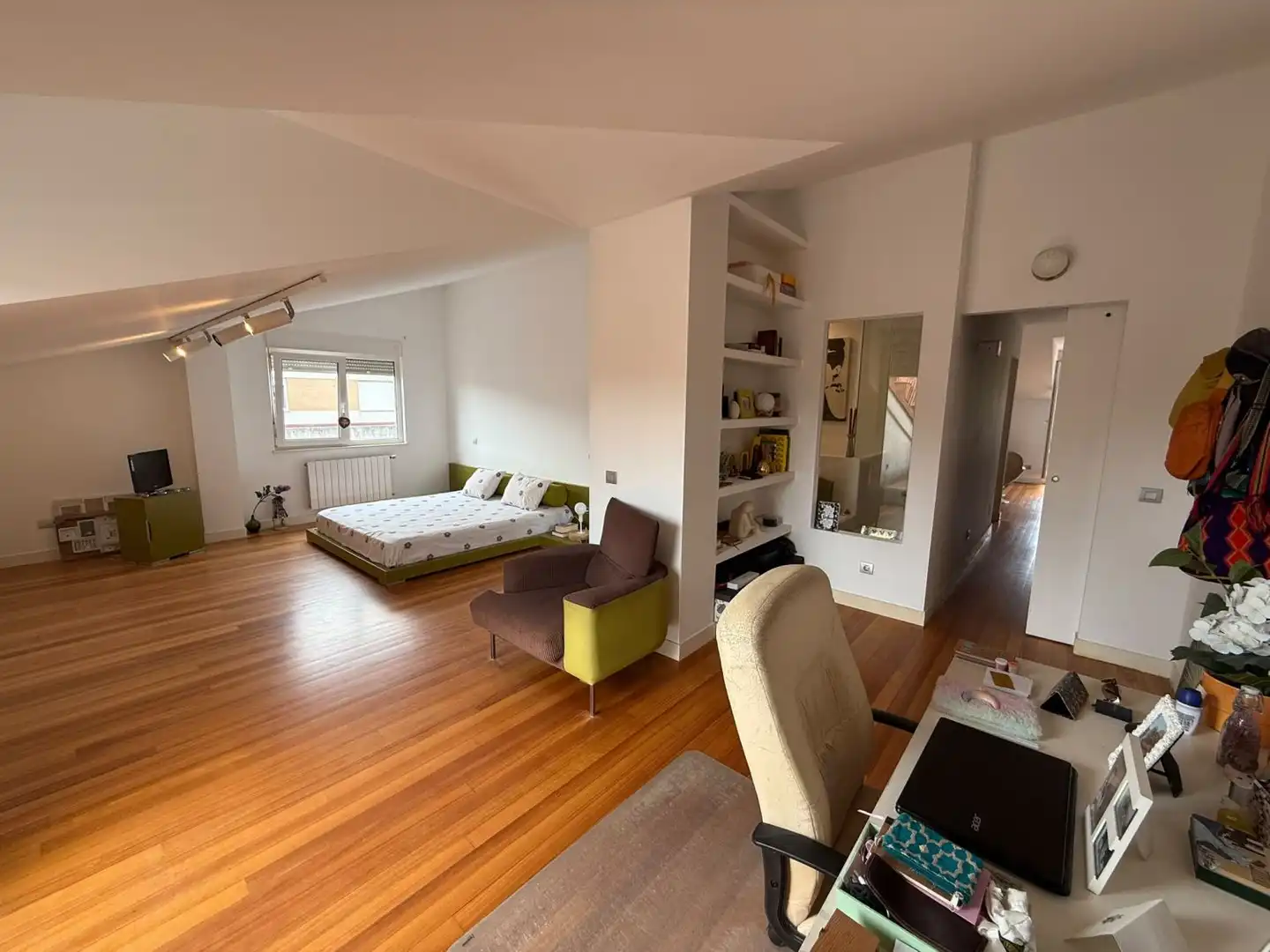 Living room of Attic for sale in Entrambasaguas  with Heating, Parquet flooring and Terrace