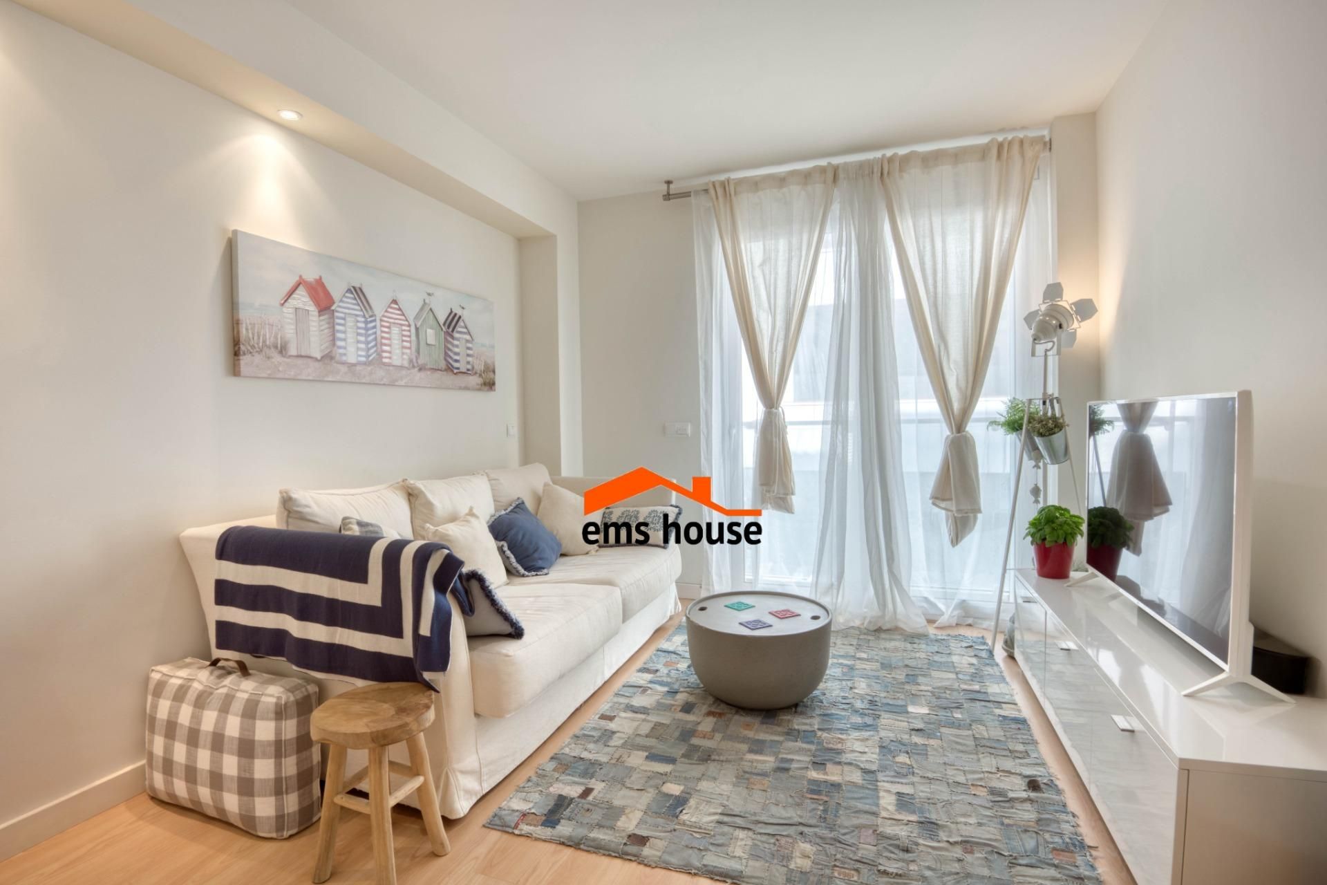 Living room of Apartment for sale in Calonge i Sant Antoni  with Air Conditioner, Heating and Parquet flooring