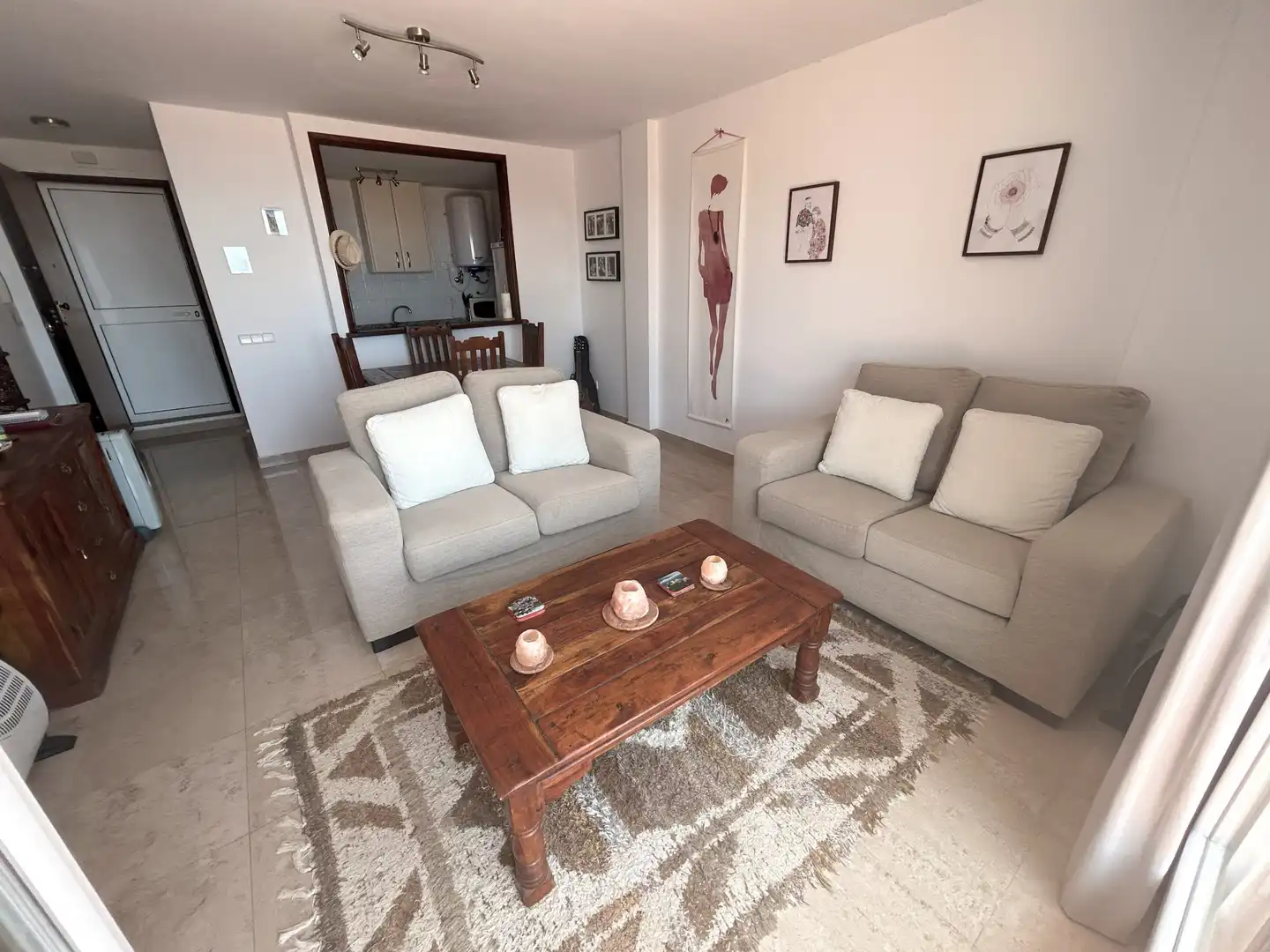 Sala de estar de Planta baja en venta en Manilva con Aire acondicionado, Terraza y Piscina