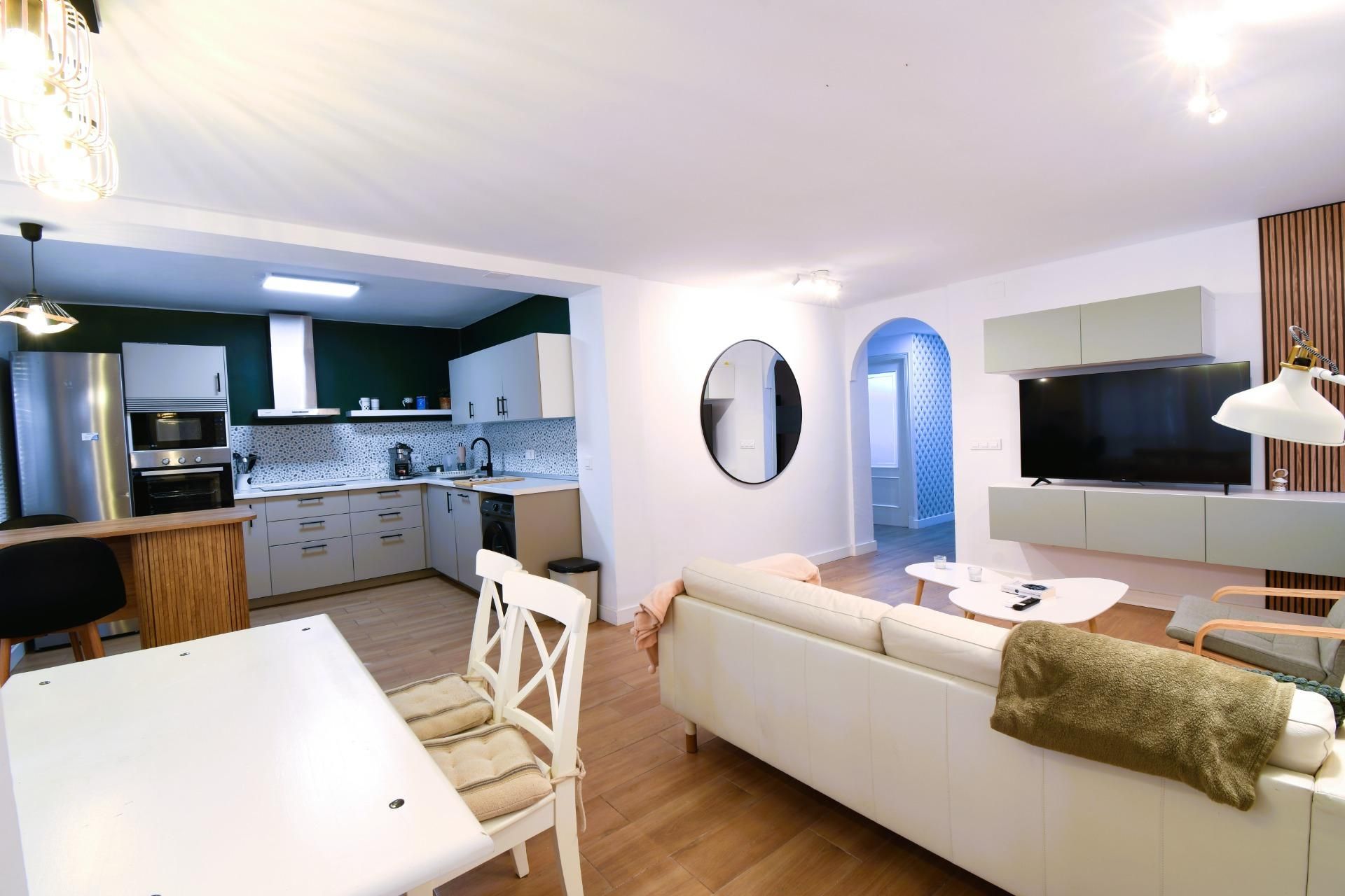 Wohnzimmer von Wohnung zum Verkauf in Jerez de la Frontera mit Klimaanlage, Terrasse und Möbliert