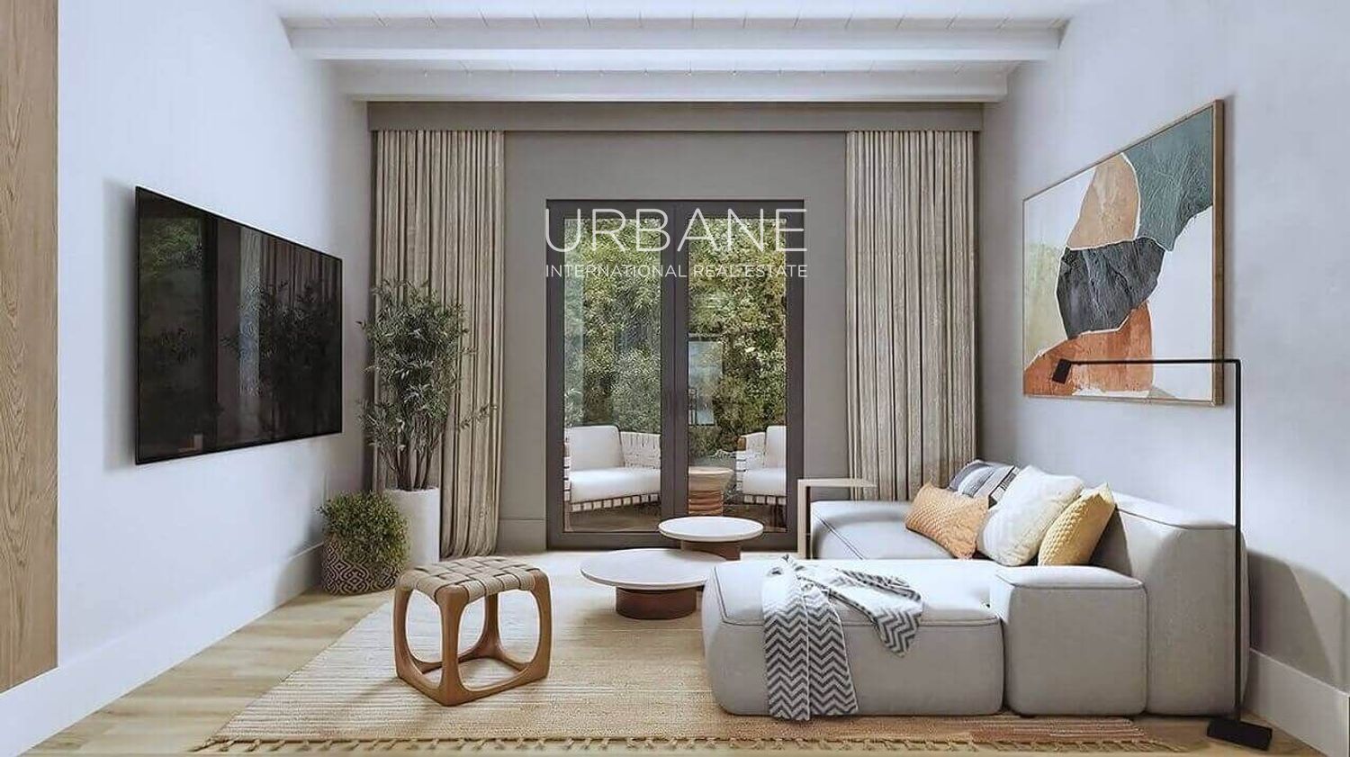 Living room of Duplex for sale in  Barcelona Capital  with Air Conditioner and Terrace