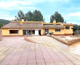 Exterior view of House or chalet for sale in Maspujols  with Air Conditioner, Private garden and Terrace