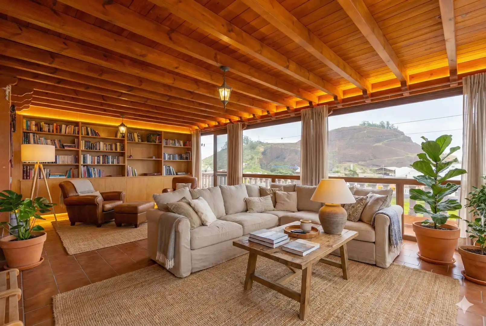 Sala de estar de Casa o chalet en venta en Tacoronte con Terraza, Trastero y Amueblado