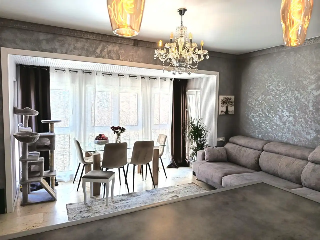 Sala de estar de Piso en venta en Oliva con Aire acondicionado
