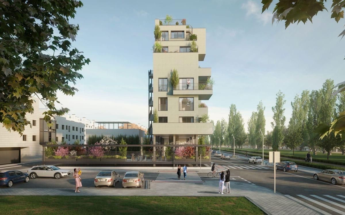 Exterior view of Flat for sale in  Madrid Capital  with Heating