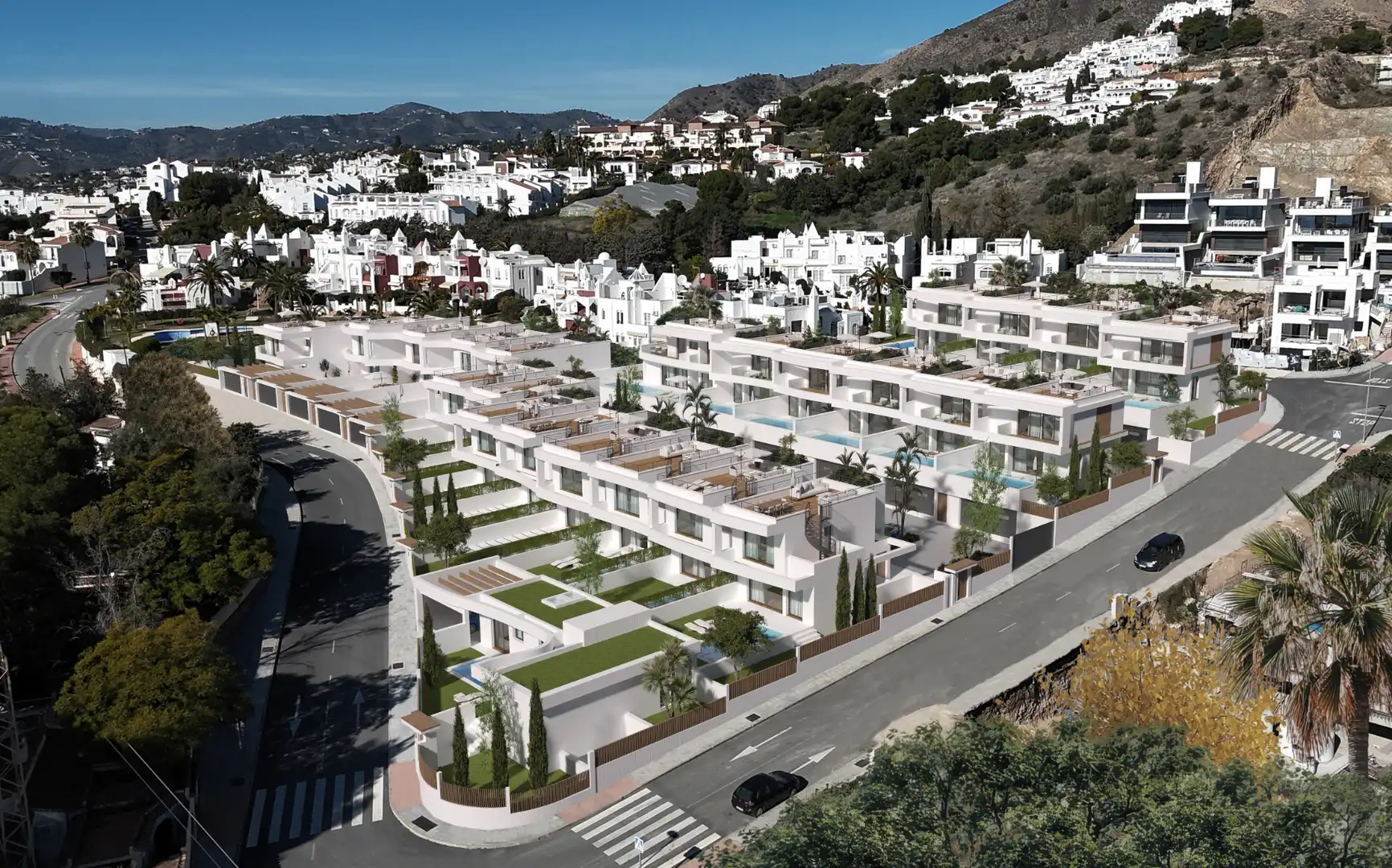 Vista exterior de Casa o chalet en venta en Nerja con Aire acondicionado, Calefacción y Jardín privado