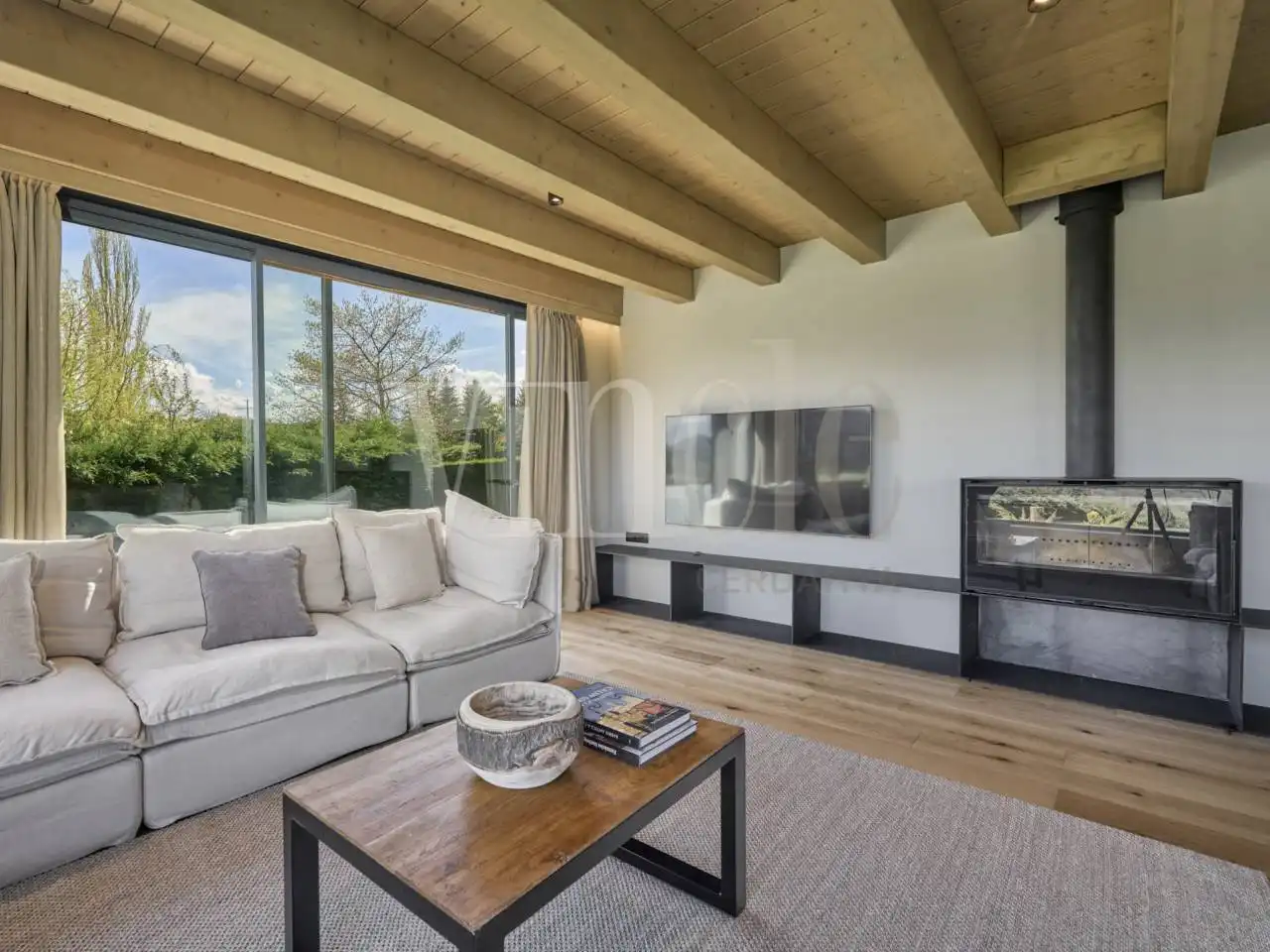 Living room of Houses for sale in Guils de Cerdanya  with Heating, Private garden and Parquet flooring