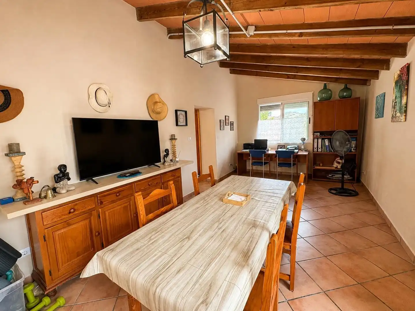 Menjador de Casa o xalet en venda en Aspe amb Jardí privat, Terrassa i Traster