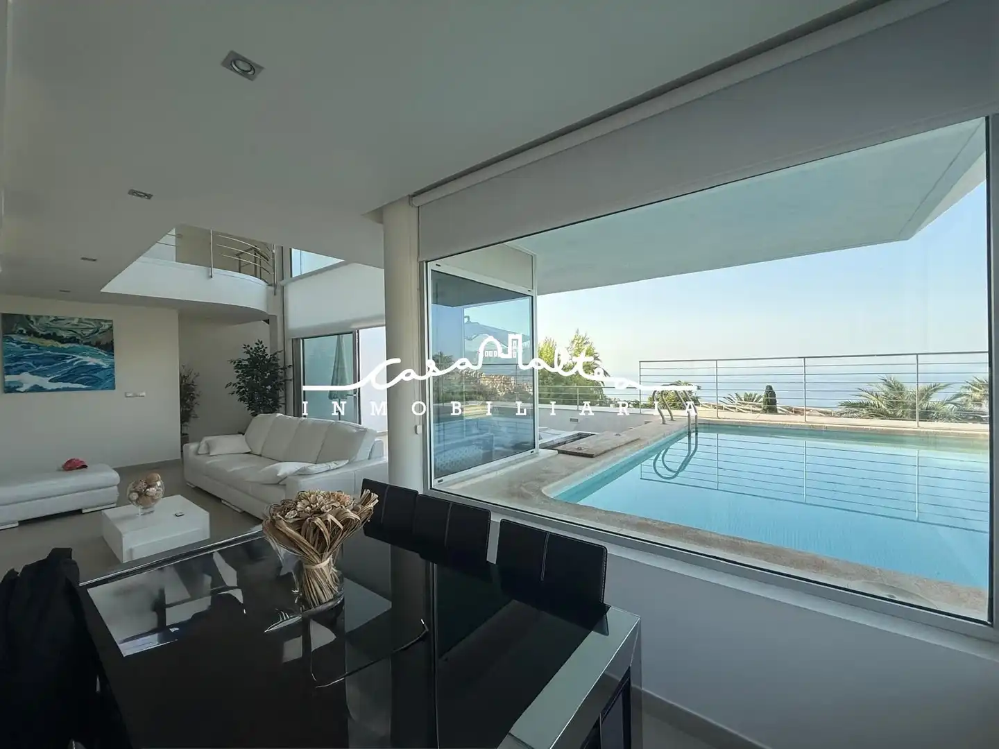 Sala d'estar de Casa o xalet de lloguer en Altea amb Aire condicionat, Calefacció i Jardí privat