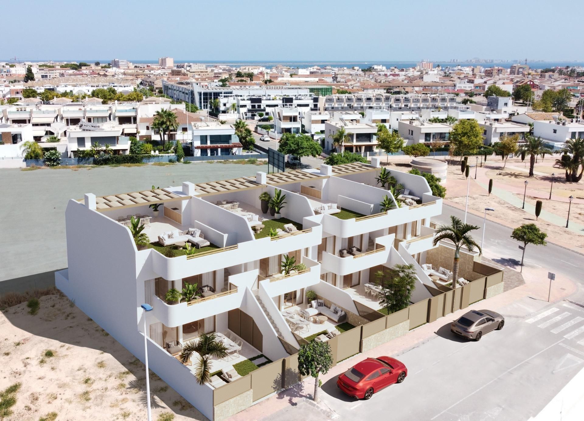 Exterior view of House or chalet for sale in San Pedro del Pinatar  with Private garden, Terrace and Swimming Pool